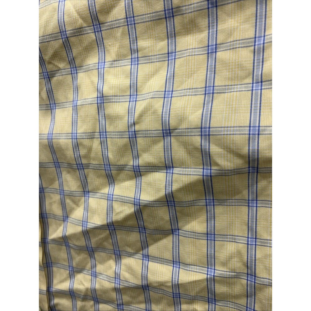Brooks Brothers 346 The Original Polo Shirt Slim Fit Button Down Yellow Check 16 - Picture 11 of 15